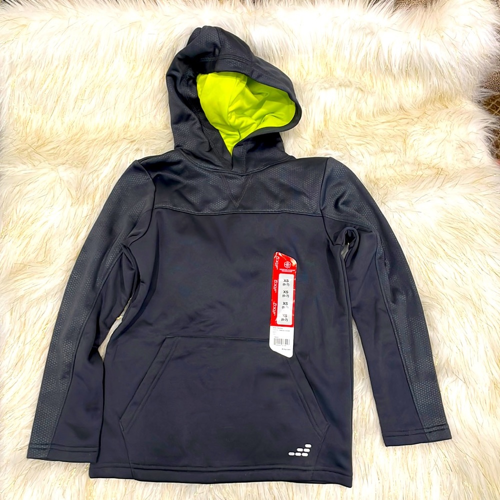 BCG Boys Hooded Sweatshirt XS (6-7) Dark Gray